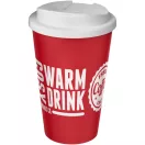 Cana de voiaj, 350 ml, 15,5xø9,5 cm, Americano, 20SEP0816, Polipropilena, Rosu, Alb