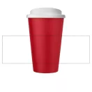 Cana de voiaj, 350 ml, 15,5xø9,5 cm, Americano, 20SEP0816, Polipropilena, Rosu, Alb