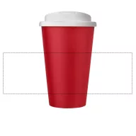   Cana de voiaj, 350 ml, 15,5xø9,5 cm, Americano, 20SEP0816, Polipropilena, Rosu, Alb