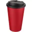 Cana de voiaj, 350 ml, 15,5xø9,5 cm, Americano, 20SEP0815, Polipropilena, Rosu, Negru