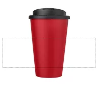  Cana de voiaj, 350 ml, 15,5xø9,5 cm, Americano, 20SEP0815, Polipropilena, Rosu, Negru