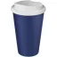Cana de voiaj, 350 ml, 15,5xø9,5 cm, Americano, 20SEP0805, Polipropilena, Albastru, Alb