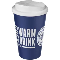   Cana de voiaj, 350 ml, 15,5xø9,5 cm, Americano, 20SEP0805, Polipropilena, Albastru, Alb