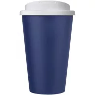   Cana de voiaj, 350 ml, 15,5xø9,5 cm, Americano, 20SEP0805, Polipropilena, Albastru, Alb