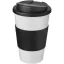 Cana de voiaj, 350 ml, 15,5xø9,5 cm, Americano, 20SEP0802, Polipropilena, Alb, Negru