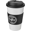 Cana de voiaj, 350 ml, 15,5xø9,5 cm, Americano, 20SEP0802, Polipropilena, Alb, Negru