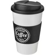   Cana de voiaj, 350 ml, 15,5xø9,5 cm, Americano, 20SEP0802, Polipropilena, Alb, Negru