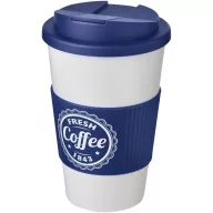   Cana de voiaj, 350 ml, 15,5xø9,5 cm, Americano, 20SEP0794, Polipropilena, Alb, Albastru