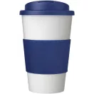 Cana de voiaj, 350 ml, 15,5xø9,5 cm, Americano, 20SEP0794, Polipropilena, Alb, Albastru