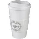 Cana de voiaj, 350 ml, 15,5xø9,5 cm, Americano, 20SEP0792, Polipropilena, Alb