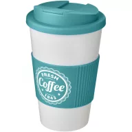   Cana de voiaj, 350 ml, 15,5xø9,5 cm, Americano, 20SEP0793, Polipropilena, Alb, Albastru