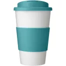 Cana de voiaj, 350 ml, 15,5xø9,5 cm, Americano, 20SEP0793, Polipropilena, Alb, Albastru