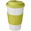 Cana de voiaj, 350 ml, 15,5xø9,5 cm, Americano, 20SEP0797, Polipropilena, Alb, Verde