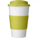 Cana de voiaj, 350 ml, 15,5xø9,5 cm, Americano, 20SEP0797, Polipropilena, Alb, Verde