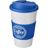   Cana de voiaj, 350 ml, 15,5xø9,5 cm, Americano, 20SEP0798, Polipropilena, Alb, Albastru