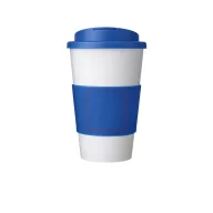   Cana de voiaj, 350 ml, 15,5xø9,5 cm, Americano, 20SEP0798, Polipropilena, Alb, Albastru