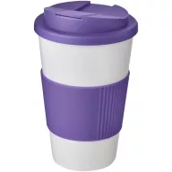   Cana de voiaj, 350 ml, 15,5xø9,5 cm, Americano, 20SEP0800, Polipropilena, Alb, Violet