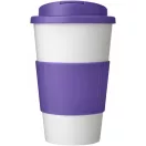 Cana de voiaj, 350 ml, 15,5xø9,5 cm, Americano, 20SEP0800, Polipropilena, Alb, Violet