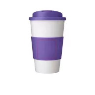   Cana de voiaj, 350 ml, 15,5xø9,5 cm, Americano, 20SEP0800, Polipropilena, Alb, Violet