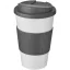 Cana de voiaj, 350 ml, 15,5xø9,5 cm, Americano, 20SEP0796, Polipropilena, Alb, Gri