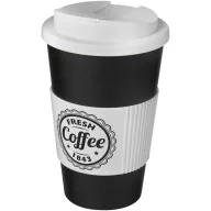   Cana de voiaj, 350 ml, 15,5xø9,5 cm, Americano, 20SEP0791, Polipropilena, Negru, Alb