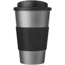 Cana de voiaj, 350 ml, 15,5xø9,5 cm, Americano, 20SEP0790, Polipropilena, Argintiu, Negru