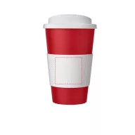   Cana de voiaj, 350 ml, 15,5xø9,5 cm, Americano, 20SEP0789, Polipropilena, Rosu, Alb