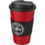  Cana de voiaj, 350 ml, 15,5xø9,5 cm, Americano, 20SEP0788, Polipropilena, Rosu, Negru
