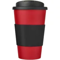   Cana de voiaj, 350 ml, 15,5xø9,5 cm, Americano, 20SEP0788, Polipropilena, Rosu, Negru