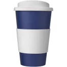 Cana de voiaj, 350 ml, 15,5xø9,5 cm, Americano, 20SEP0787, Polipropilena, Albastru, Alb