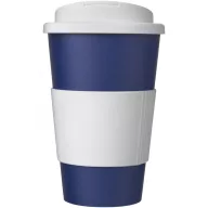   Cana de voiaj, 350 ml, 15,5xø9,5 cm, Americano, 20SEP0787, Polipropilena, Albastru, Alb