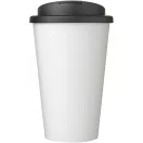 Cana de voiaj, 350 ml, 15,5xø9,5 cm, Brite-Americano, 20SEP0875, Polipropilena, Alb, Negru