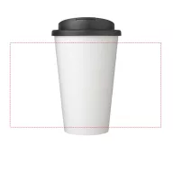   Cana de voiaj, 350 ml, 15,5xø9,5 cm, Brite-Americano, 20SEP0875, Polipropilena, Alb, Negru