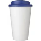 Cana de voiaj, 350 ml, 15,5xø9,5 cm, Brite-Americano, 20SEP0866, Polipropilena, Alb, Albastru