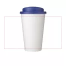 Cana de voiaj, 350 ml, 15,5xø9,5 cm, Brite-Americano, 20SEP0866, Polipropilena, Alb, Albastru