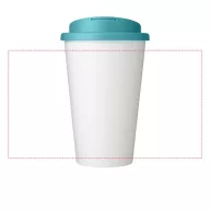   Cana de voiaj, 350 ml, 15,5xø9,5 cm, Brite-Americano, 20SEP0865, Polipropilena, Alb, Albastru
