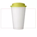 Cana de voiaj, 350 ml, 15,5xø9,5 cm, Brite-Americano, 20SEP0870, Polipropilena, Alb, Verde