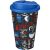 Cana de voiaj, 350 ml, 15,5xø9,5 cm, Brite-Americano, 20SEP0871, Polipropilena, Alb, Albastru