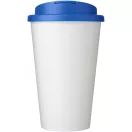 Cana de voiaj, 350 ml, 15,5xø9,5 cm, Brite-Americano, 20SEP0871, Polipropilena, Alb, Albastru