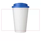 Cana de voiaj, 350 ml, 15,5xø9,5 cm, Brite-Americano, 20SEP0871, Polipropilena, Alb, Albastru