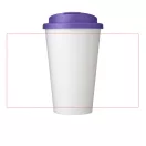 Cana de voiaj, 350 ml, 15,5xø9,5 cm, Brite-Americano, 20SEP0873, Polipropilena, Alb, Violet