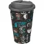 Cana de voiaj, 350 ml, 15,5xø9,5 cm, Brite-Americano, 20SEP0869, Polipropilena, Alb, Gri