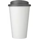 Cana de voiaj, 350 ml, 15,5xø9,5 cm, Brite-Americano, 20SEP0869, Polipropilena, Alb, Gri