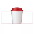 Cana de voiaj Espresso, 250 ml, 12xø9,5 cm, Americano, 20SEP0846, Polipropilena, Alb, Rosu