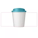 Cana de voiaj Espresso, 250 ml, 12xø9,5 cm, Americano, 20SEP0836, Polipropilena, Alb, Albastru
