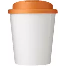 Cana de voiaj Espresso, 250 ml, 12xø9,5 cm, Americano, 20SEP0843, Polipropilena, Alb, Portocaliu