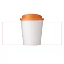 Cana de voiaj Espresso, 250 ml, 12xø9,5 cm, Americano, 20SEP0843, Polipropilena, Alb, Portocaliu