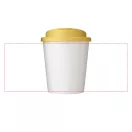 Cana de voiaj Espresso, 250 ml, 12xø9,5 cm, Americano, 20SEP0848, Polipropilena, Alb, Galben