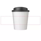 Cana de voiaj Espresso, 250 ml, 12xø9,5 cm, Brite-Americano, 20SEP0766, Polipropilena, Alb, Negru