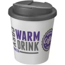 Cana de voiaj Espresso, 250 ml, 12xø9,5 cm, Brite-Americano, 20SEP0763, Polipropilena, Alb, Gri
